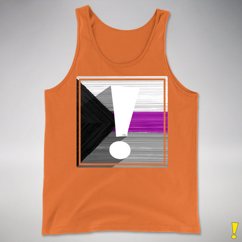 Demisexual Pride Flag Exclamation Point Premium Tank Top - Orange